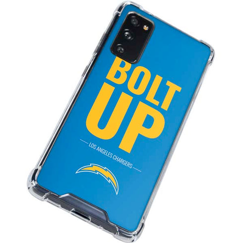 NFL Los Angeles Chargers Team Motto Galaxy S20 FE Clear Case