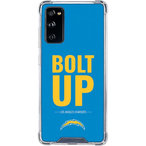 NFL Los Angeles Chargers Team Motto Galaxy S20 FE Clear Case