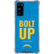 NFL Los Angeles Chargers Team Motto Galaxy S20 FE Clear Case