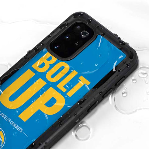 NFL Los Angeles Chargers Team Motto Galaxy S20 Plus Waterproof Case