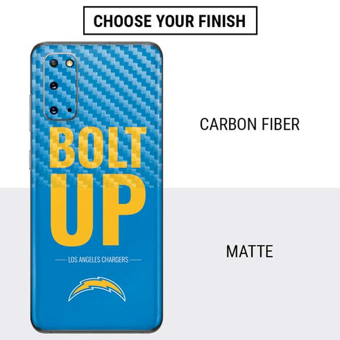 NFL Los Angeles Chargers Team Motto Galaxy S20 Skin