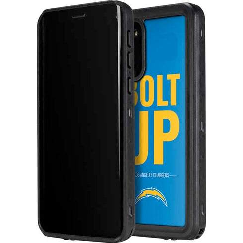 NFL Los Angeles Chargers Team Motto Galaxy S20 Waterproof Case