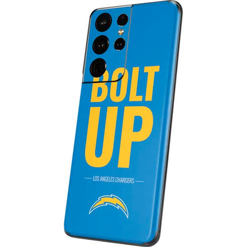 NFL Los Angeles Chargers Team Motto Galaxy S21 Ultra 5G Skin