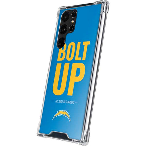 NFL Los Angeles Chargers Team Motto Galaxy S22 Ultra Clear Case