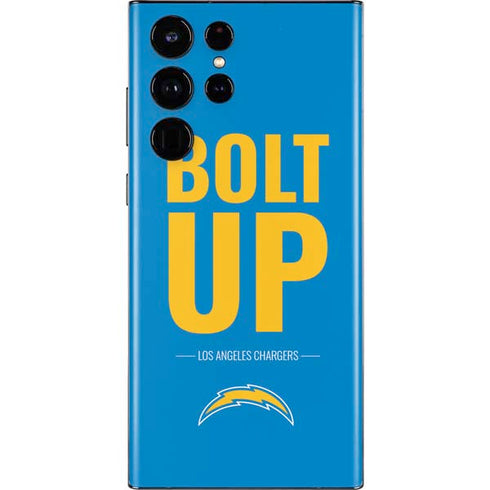 NFL Los Angeles Chargers Team Motto Galaxy S22 Ultra Skin