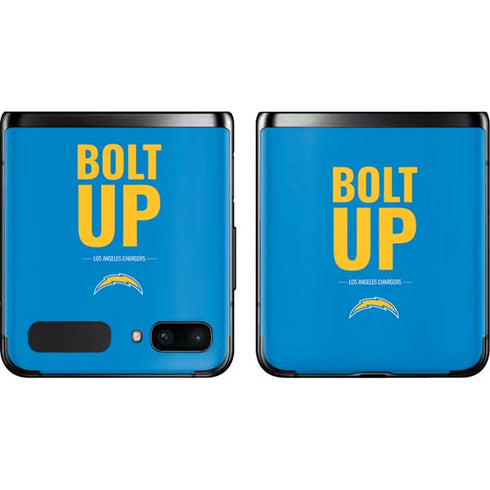 NFL Los Angeles Chargers Team Motto Galaxy Z Flip Skin