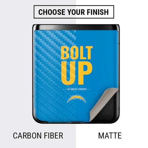 NFL Los Angeles Chargers Team Motto Galaxy Z Flip Skin