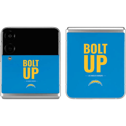 NFL Los Angeles Chargers Team Motto Galaxy Z Flip4 5G Skin