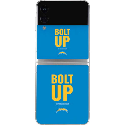 NFL Los Angeles Chargers Team Motto Galaxy Z Flip4 5G Skin