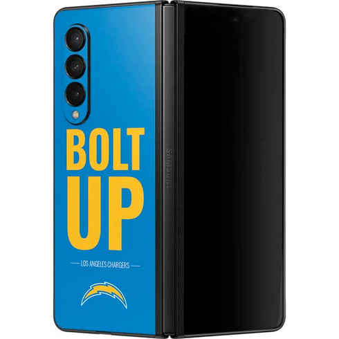 NFL Los Angeles Chargers Team Motto Galaxy Z Fold3 5G Skin