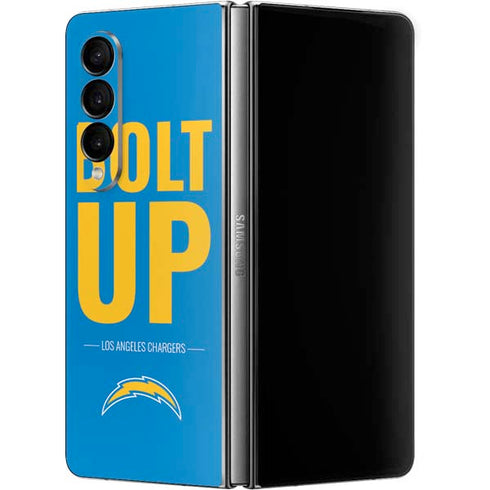 NFL Los Angeles Chargers Team Motto Galaxy Z Fold4 5G Skin