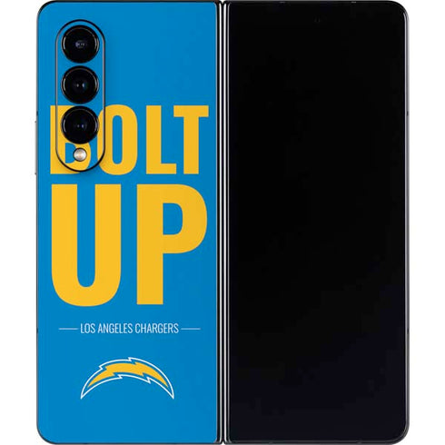 NFL Los Angeles Chargers Team Motto Galaxy Z Fold4 5G Skin