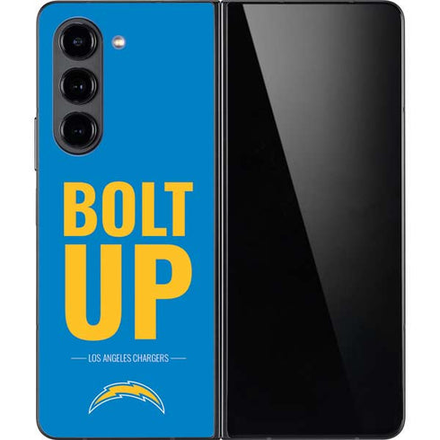 NFL Los Angeles Chargers Team Motto Galaxy Z Fold5 5G Skin