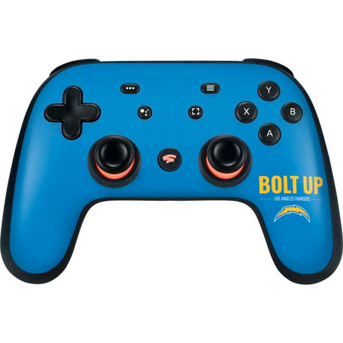 NFL Los Angeles Chargers Team Motto Google Stadia Controller Skin