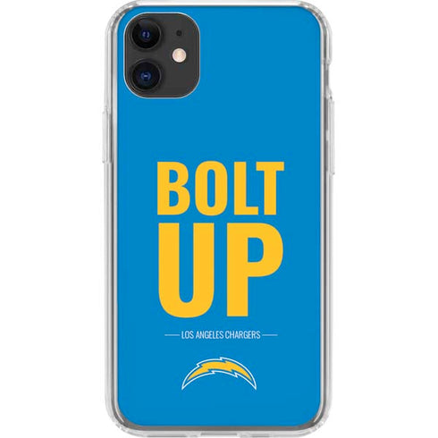NFL Los Angeles Chargers Team Motto iPhone 11 Clear Case