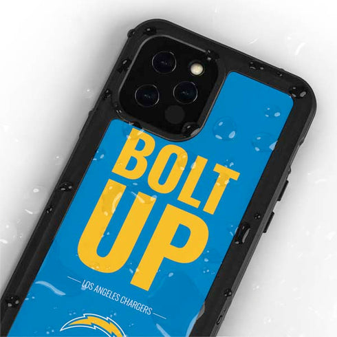 NFL Los Angeles Chargers Team Motto iPhone 12 Pro Waterproof Case