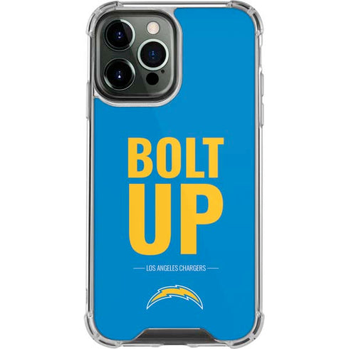 NFL Los Angeles Chargers Team Motto iPhone 13 Pro Max Clear Case