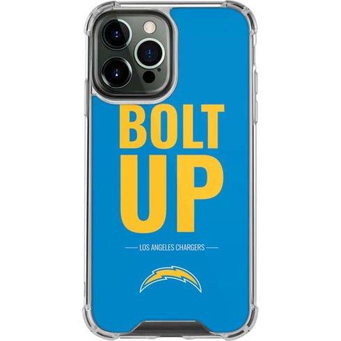 NFL Los Angeles Chargers Team Motto iPhone 14 Pro Max Clear Case