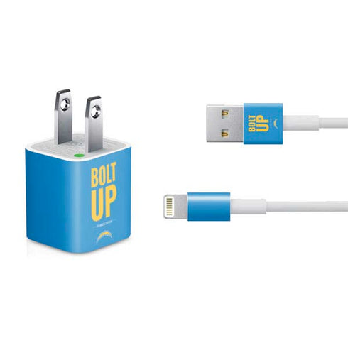 NFL Los Angeles Chargers Team Motto iPhone Charger (5W USB) Skin