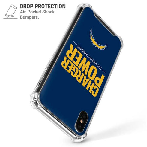 NFL Los Angeles Chargers Team Motto iPhone X/XS Clear Case