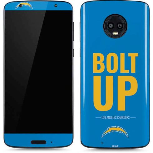 NFL Los Angeles Chargers Team Motto Moto G6 Skin