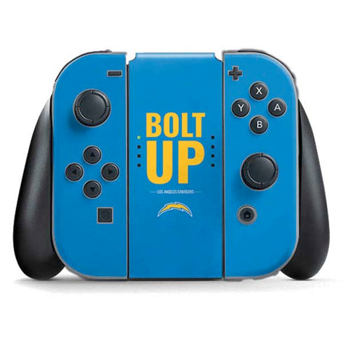 NFL Los Angeles Chargers Team Motto Nintendo Switch (2017-2021) Joy-Con Controller Skin