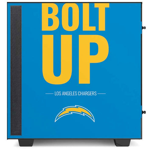 NFL Los Angeles Chargers Team Motto NZXT H510 Compact ATX Mid-Tower Case Skin