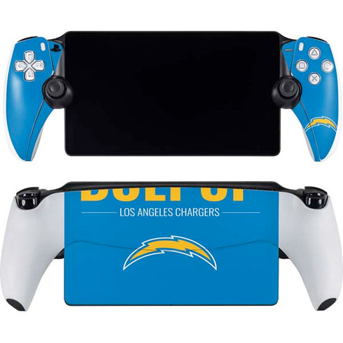 NFL Los Angeles Chargers Team Motto PlayStation Portal Remote Player Skin