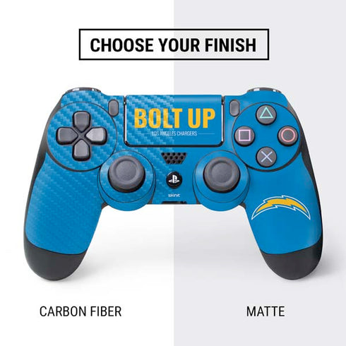 NFL Los Angeles Chargers Team Motto PS4 Controller Skin