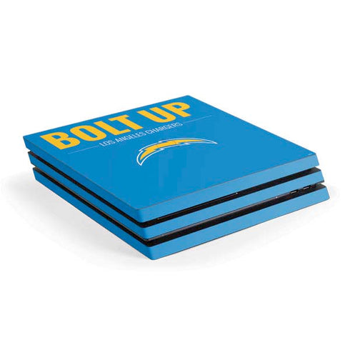 NFL Los Angeles Chargers Team Motto PS4 Pro Console Skin