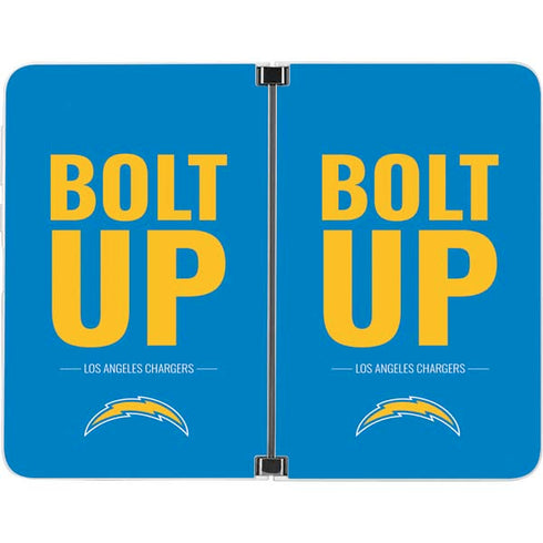 NFL Los Angeles Chargers Team Motto Surface Duo Skin