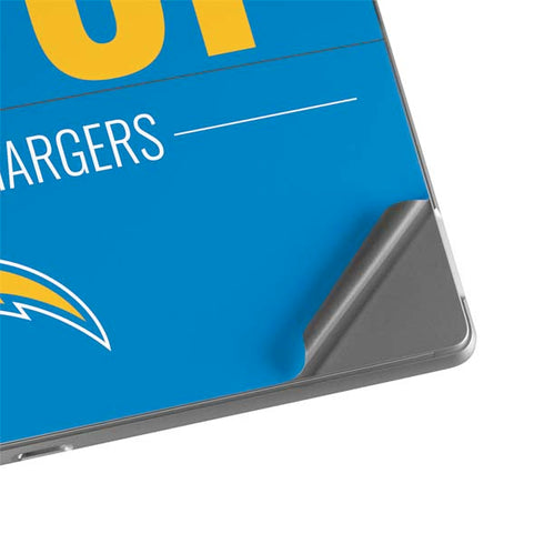 NFL Los Angeles Chargers Team Motto Surface Pro 8 Skin
