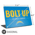 NFL Los Angeles Chargers Team Motto Universal Laptop 14in (11.4 x 8.2in) Skin