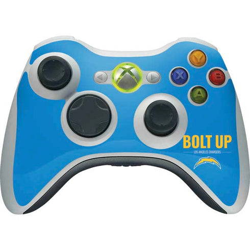 NFL Los Angeles Chargers Team Motto Xbox 360 Wireless Controller Skin