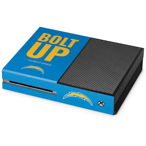 NFL Los Angeles Chargers Team Motto Xbox One Console Skin