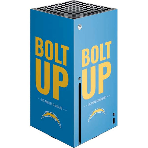 NFL Los Angeles Chargers Team Motto Xbox Series X Console Skin