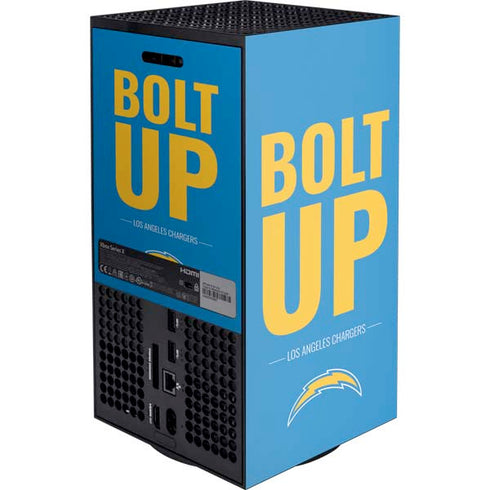 NFL Los Angeles Chargers Team Motto Xbox Series X Console Skin