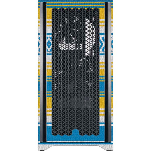 NFL Los Angeles Chargers Trailblazer Corsair 4000D Tempered Glass Mid-Tower ATX Case Skin