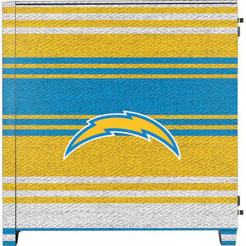 NFL Los Angeles Chargers Trailblazer Corsair 4000D Tempered Glass Mid-Tower ATX Case Skin