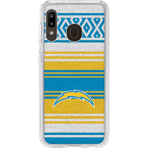 NFL Los Angeles Chargers Trailblazer Galaxy A20 Clear Case