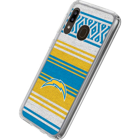 NFL Los Angeles Chargers Trailblazer Galaxy A20 Clear Case