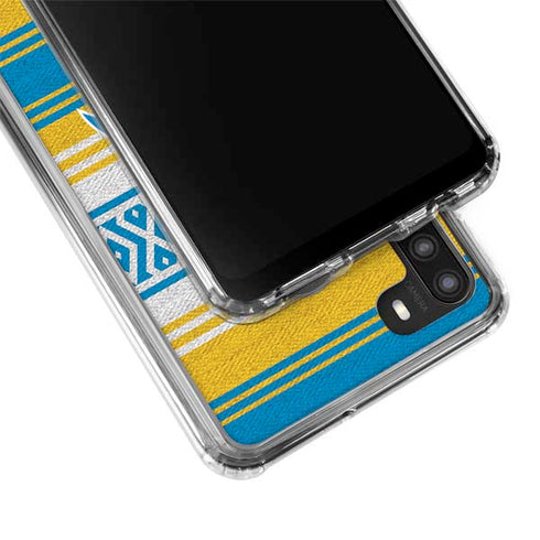 NFL Los Angeles Chargers Trailblazer Galaxy A21 Clear Case