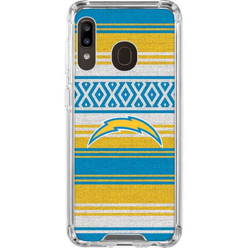 NFL Los Angeles Chargers Trailblazer Galaxy A30 Clear Case