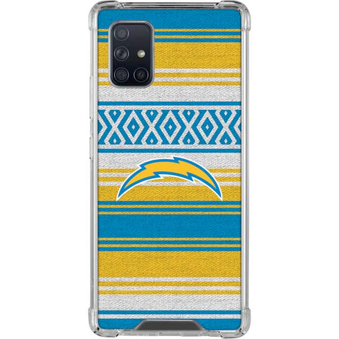 NFL Los Angeles Chargers Trailblazer Galaxy A71 5G Clear Case