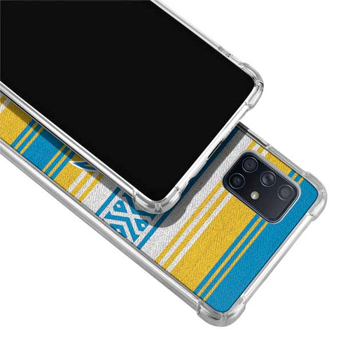 NFL Los Angeles Chargers Trailblazer Galaxy A71 5G Clear Case