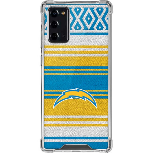 NFL Los Angeles Chargers Trailblazer Galaxy Note20 5G Clear Case
