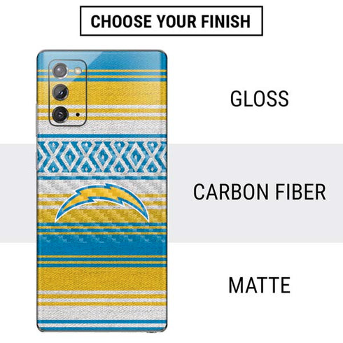 NFL Los Angeles Chargers Trailblazer Galaxy Note20 5G Skin