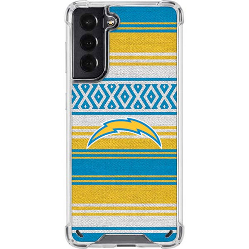NFL Los Angeles Chargers Trailblazer Galaxy S21 5G Clear Case