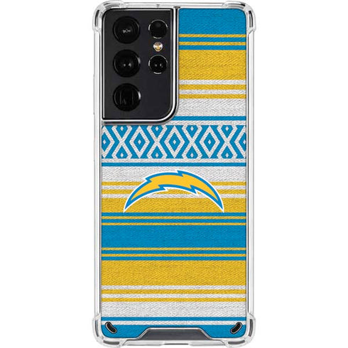 NFL Los Angeles Chargers Trailblazer Galaxy S21 Ultra 5G Clear Case