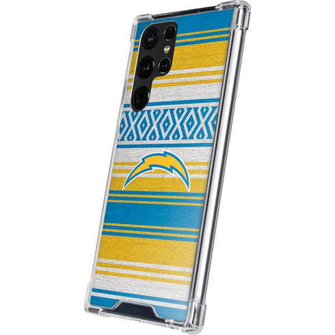 NFL Los Angeles Chargers Trailblazer Galaxy S22 Ultra Clear Case